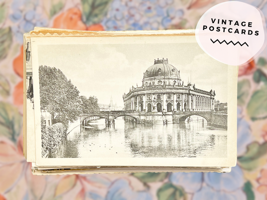 Vintage Postcards for Wedding Save the Dates